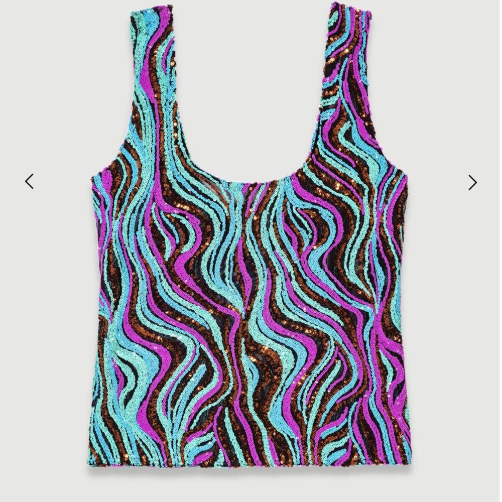 Maje Sequined Top